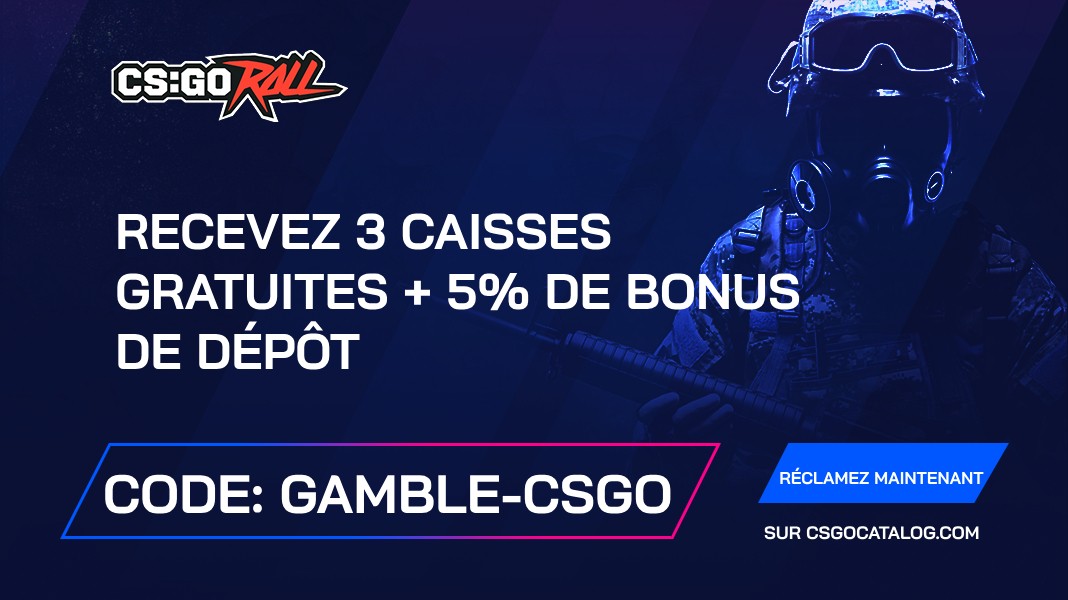 CSGORoll Promo Codes: Utilisez “gamble-csgo” et obtenez 3 cas gratuits