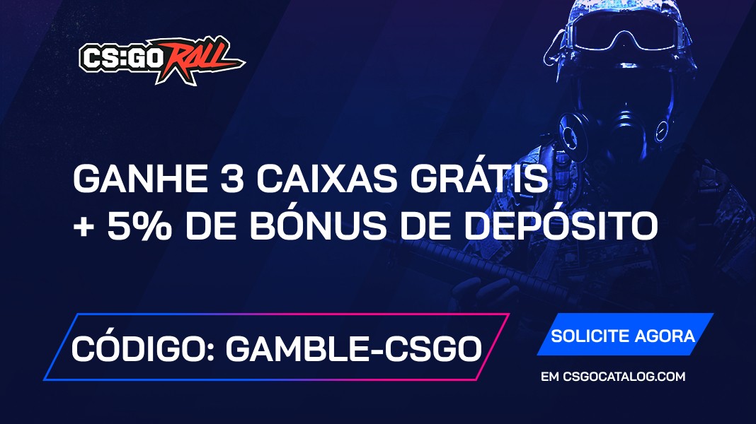 Códigos promocionais CSGORoll: Use “gamble-csgo” e ganhe 3 caixas grátis