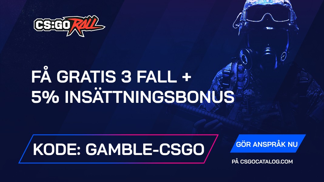 CSGORoll Kampanjkoder: Använd “gamble-csgo” och få 3 gratis fall