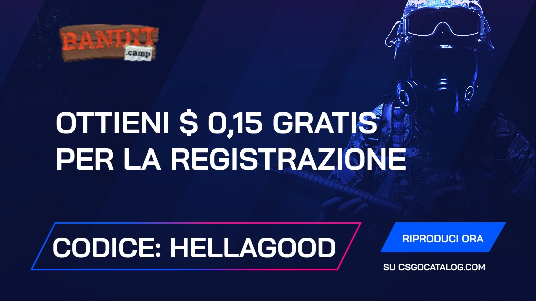 Codici Promozionali Bandit.Camp: Usa “hellagood” e ottieni 0.15$ gratis