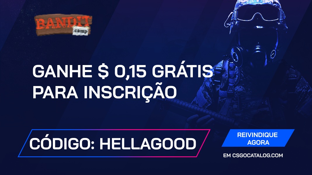 Códigos promocionais Bandit.Camp: Use “hellagood” e ganhe 0.15$ grátis