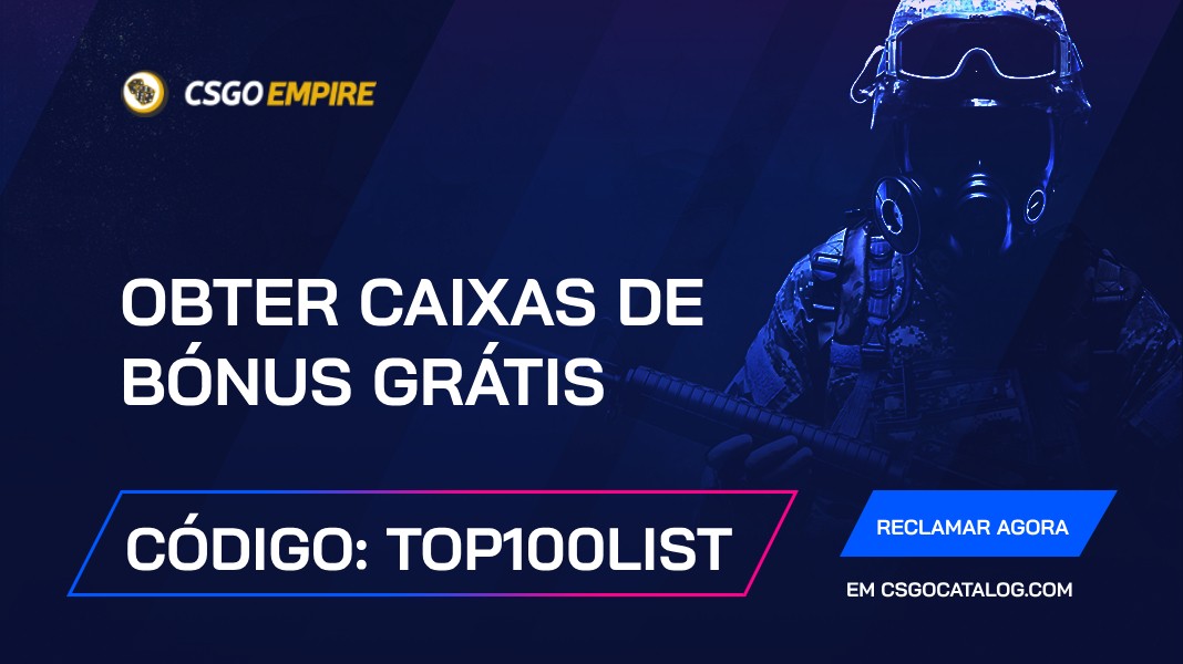 Códigos promocionais CSGOEmpire em 2024: Use “top100list” e ganhe moedas grátis