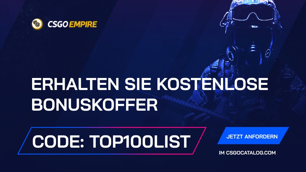 CSGOEmpire Promo Codes in 2024: Verwenden Sie “top100list” und erhalten Sie kostenlose Münzen