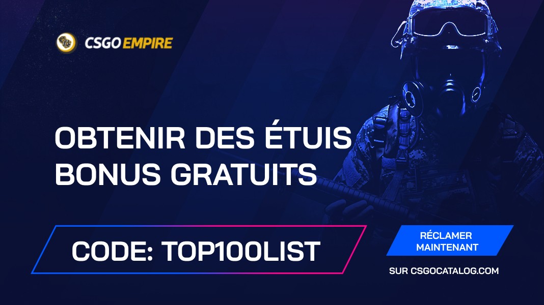 CSGOEmpire Promo Codes en 2024: Utilisez “top100list” et obtenez des pièces gratuites