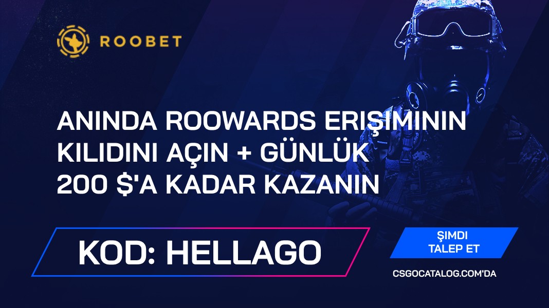 Roobet Promosyon Kodları 2024 içinde: “HELLAGO” Kullanın ve Günlük 200 Dolara Kadar Kazanın