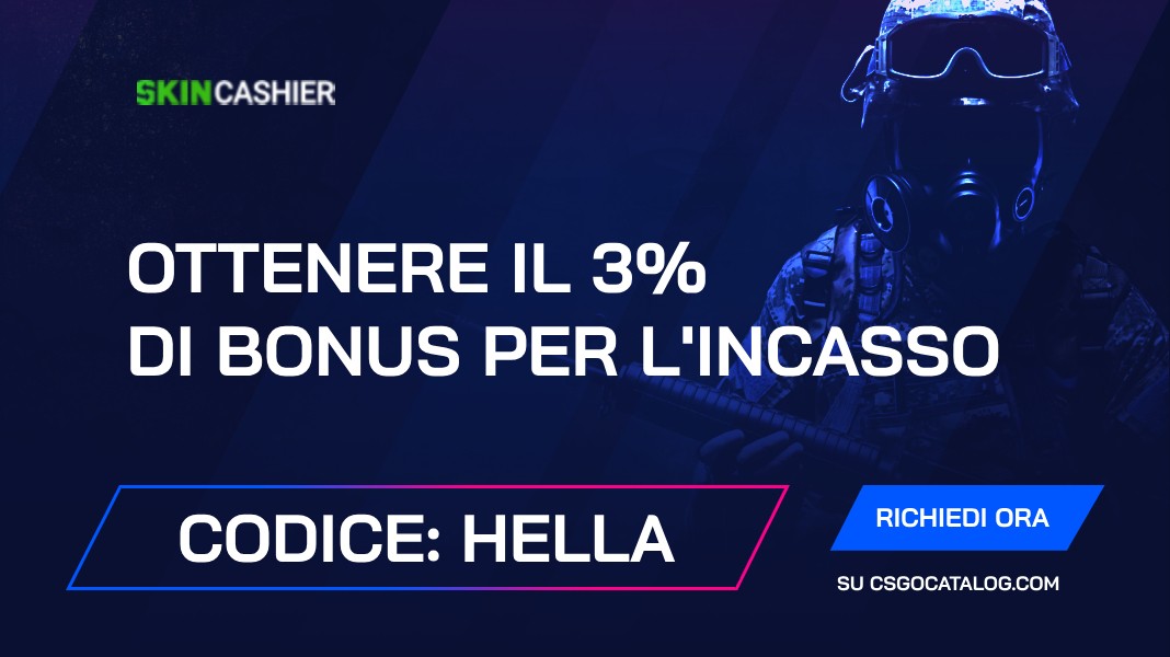 Codici promozionali Skincashier: Usa “HELLA” e ottieni un bonus