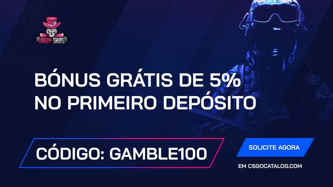 Código promocional DaddySkins: Use “gamble100” e receba +8% de bónus no primeiro depósito