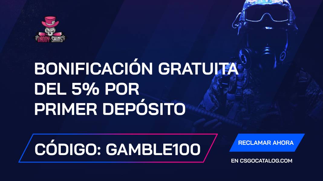 Código promocional DaddySkins: use “gamble100” y obtenga +8% de bonificación por el primer depósito