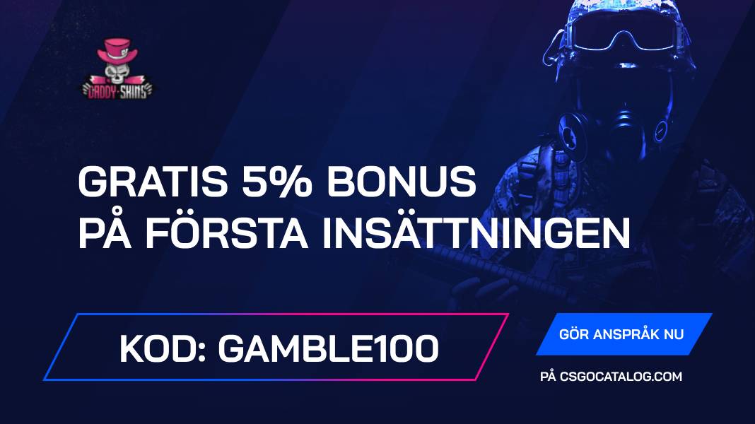 DaddySkins Promo Code: Använd “gamble100” och få +8% för en första insättningsbonus