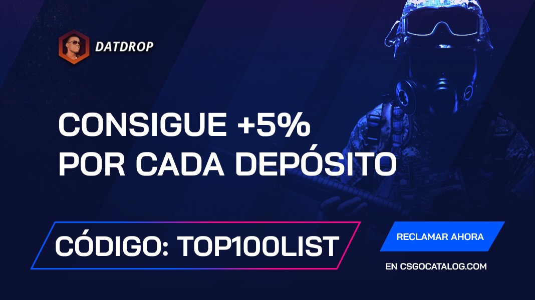 DatDrop Código Promocional: Utilice “top100list” y Obtenga +5% a cada depósito