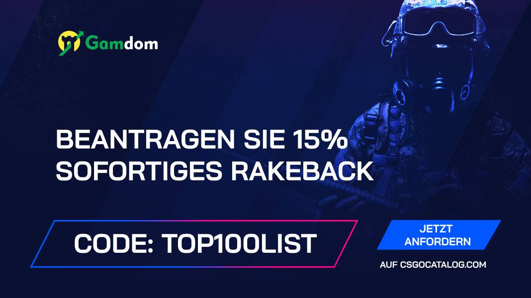 Gamdom Promo Codes mit vollständiger Überprüfung: Verwenden Sie “top100list” und fordern Sie 15% Rakeback