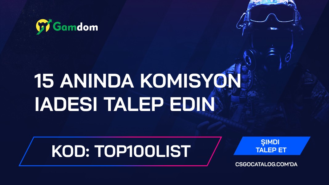 Tam inceleme ile Gamdom Promosyon Kodları: “top100list” kullanın ve %15 Rakeback talep edin