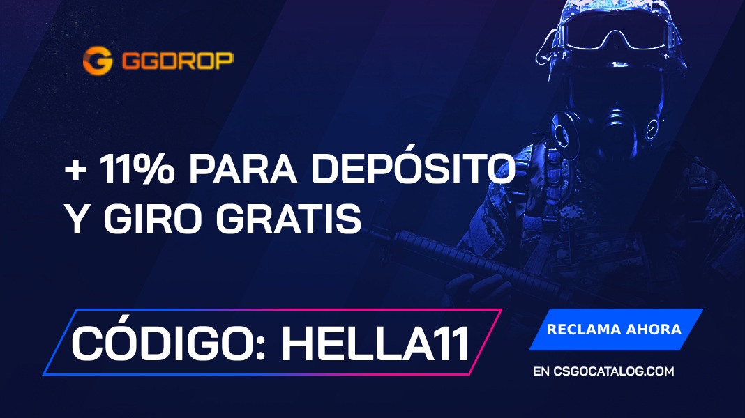 GGDrop Códigos Promocionales: Utilice «csgocatalog» y obtenga un bono de depósito de +11%