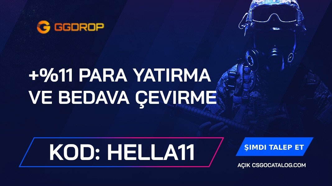 GGDrop Promosyon Kodları: “csgocatalog” Kullanın ve +%11 Para Yatırma Bonusu Kazanın