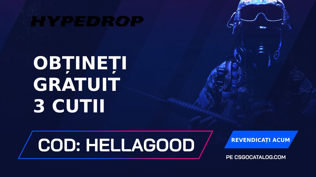 HypeDrop Coduri promoționale: Utilizați “HYPEHELLA” și obțineți 3 cutii gratuite