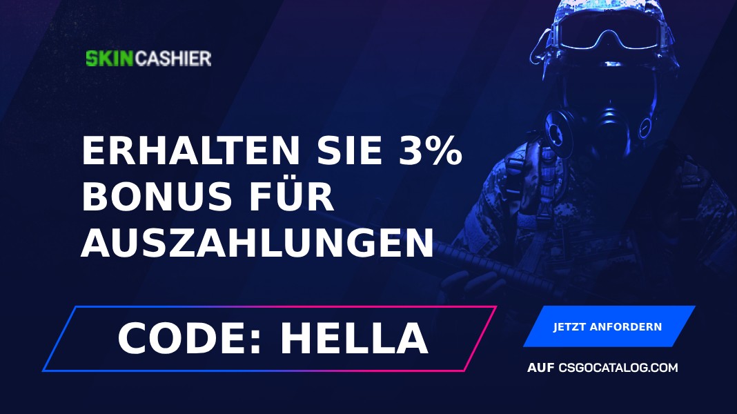 Skincashier Promo-Codes: Verwenden Sie “HELLA” und erhalten Sie einen Bonus