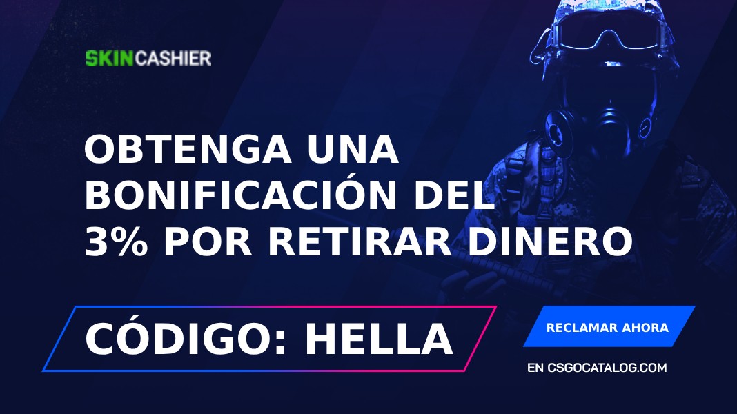 Códigos promocionales Skincashier: Utiliza “HELLA” y consigue un bono