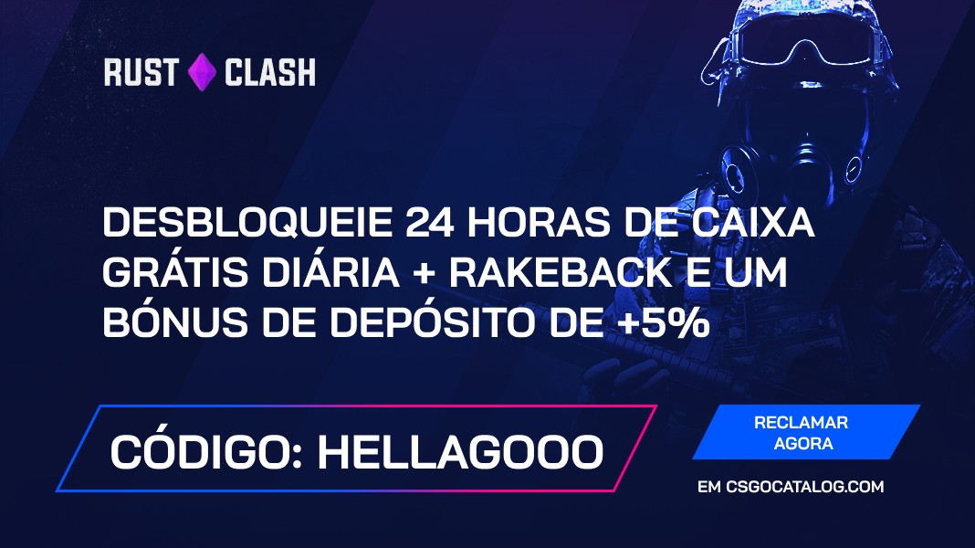 Código promocional RustClash: Use “HELLAGOOO” e desbloqueie uma caixa diária grátis