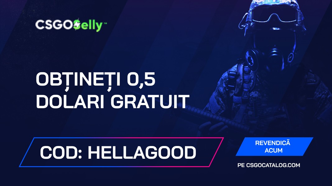 CSGOSelly Cod promoțional: Utilizați “HELLAGOOD” și obțineți 0.5$ gratuit