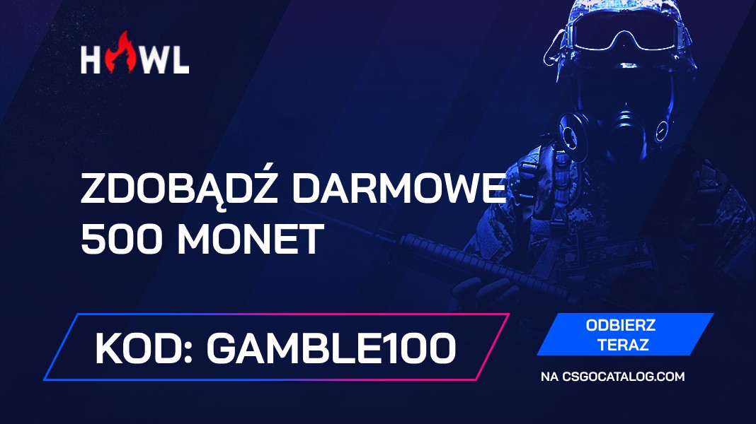 Kody promocyjne Howl.gg: Użyj “Gamble100” i zdobądź darmowe 500 monet