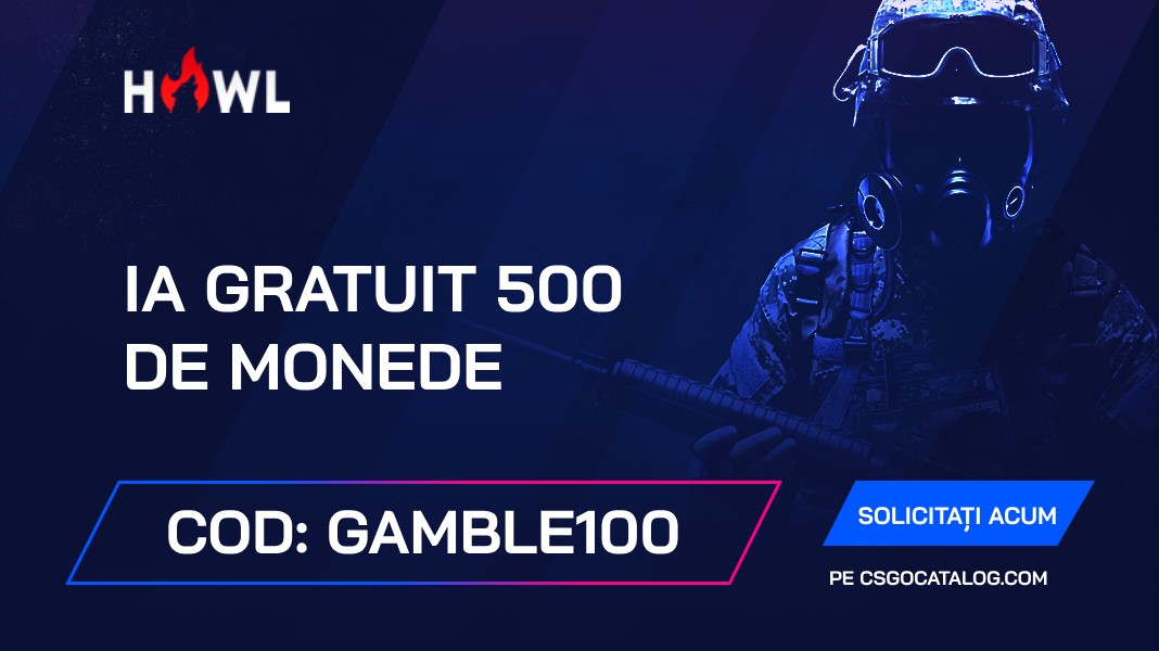 Howl.gg Coduri promoționale: Utilizați “Gamble100” și obțineți gratuit 500 de monede