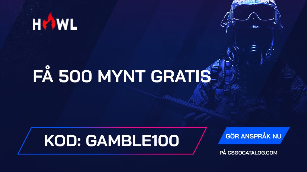 Howl.gg Kampanjkoder: Använd “Gamble100” och få gratis 500 mynt