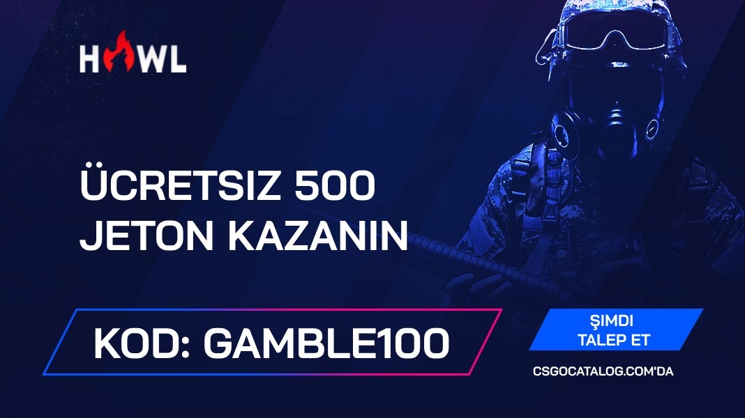 Howl.gg Promosyon Kodları: “Gamble100” kullanın ve Ücretsiz 500 jeton kazanın