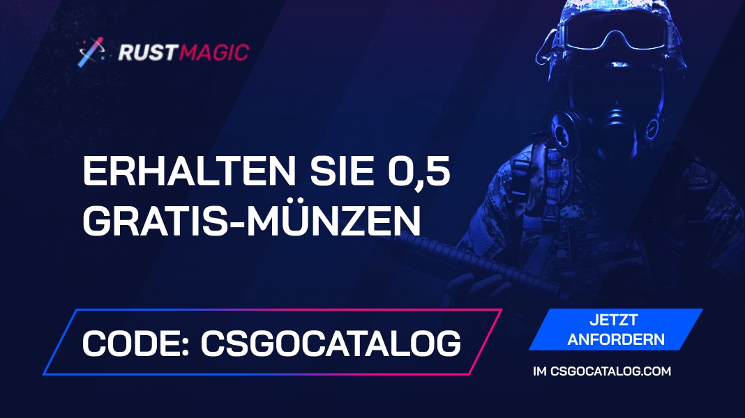 RustMagic Promo Code: Verwenden Sie „Csgocatalog“ und erhalten Sie 0,5 kostenlose Münzen