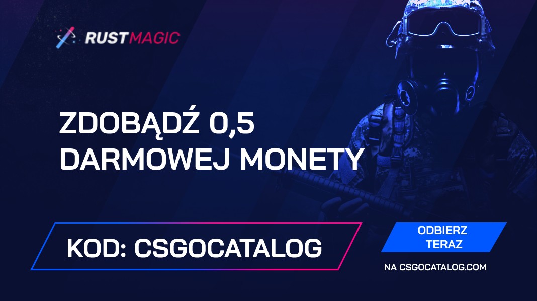 Kod promocyjny RustMagic: Użyj „Csgocatalog” i zdobądź 0,5 darmowych monet