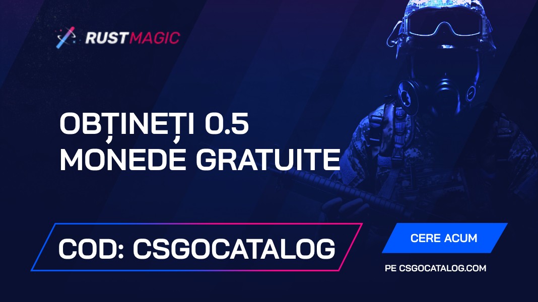 RustMagic Cod promoțional: Utilizați „Csgocatalog” și obțineți 0.5 monede gratuite