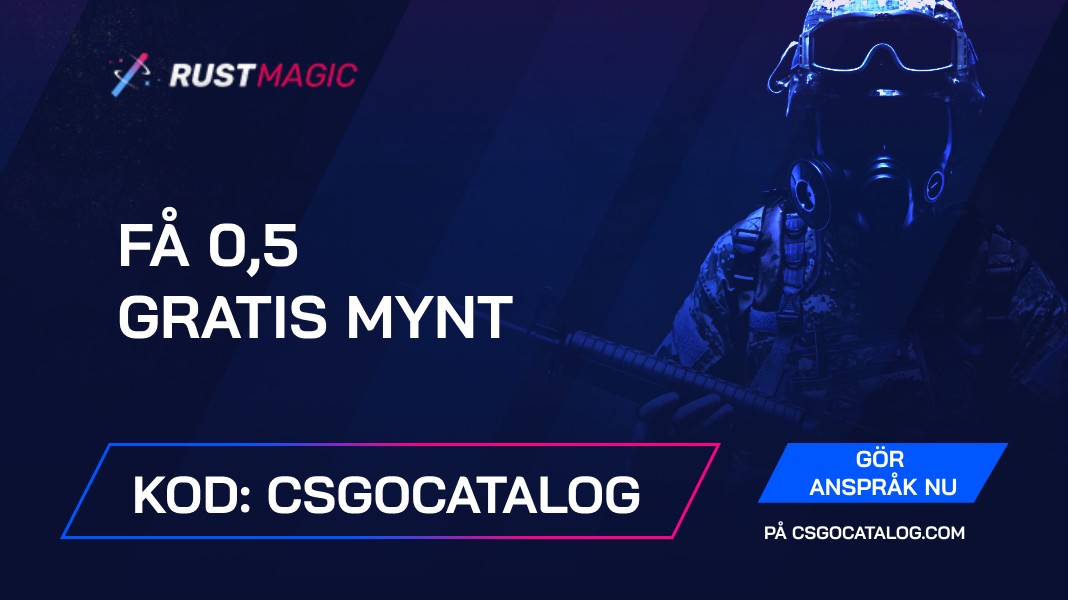 RustMagic kampanjkod: Använd ”Csgocatalog” och få 0,5 gratis mynt