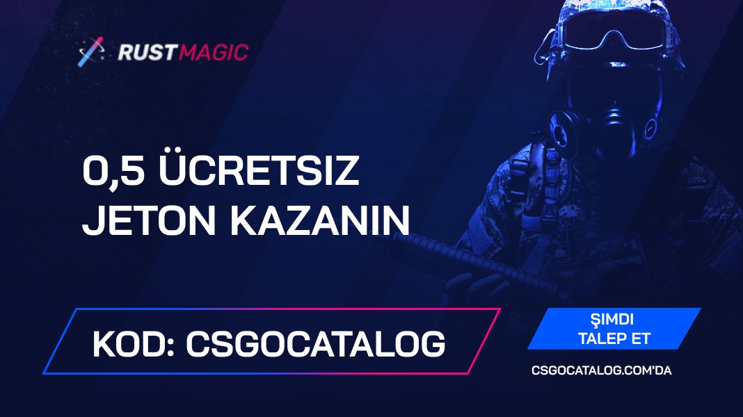 RustMagic Promosyon Kodu: “Csgocatalog” Kullanın ve 0,5 Bedava Para Kazanın