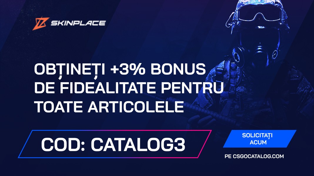 Skin.place Cod promoțional: Utilizați „Catalog3” și obțineți +3% BONUS DE LOIALITATE