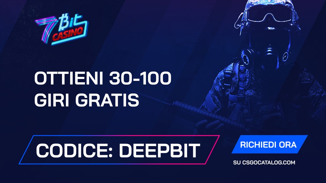 Codice Promozionale 7BitCasino 2024: Usa “DEEPBIT” per 30 – 100 Giri Gratuiti