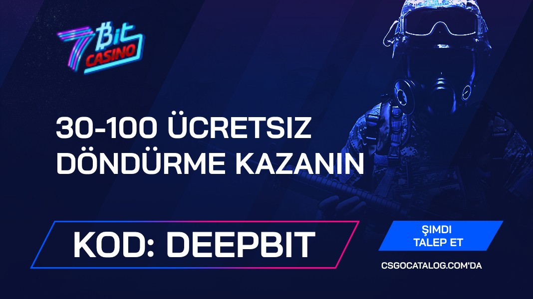 7BitCasino Promosyon Kodu 2024: 30 – 100 Ücretsiz Döndürme için “DEEPBIT” kullanın