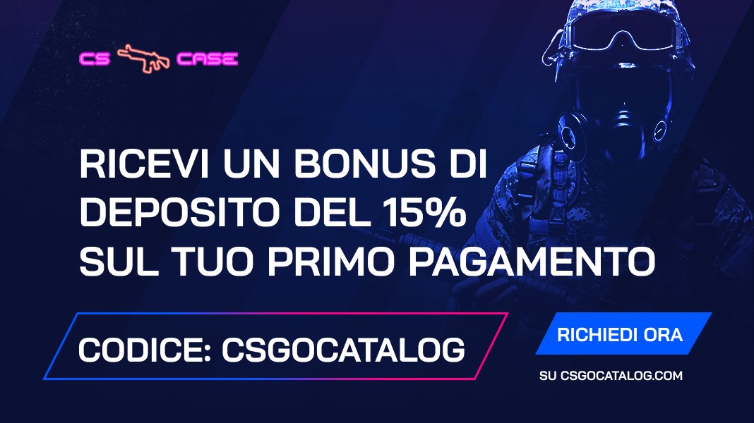 Codice bonus CSCase 2024: Usa “CSGOCATALOG” e + 15% di bonus sul deposito