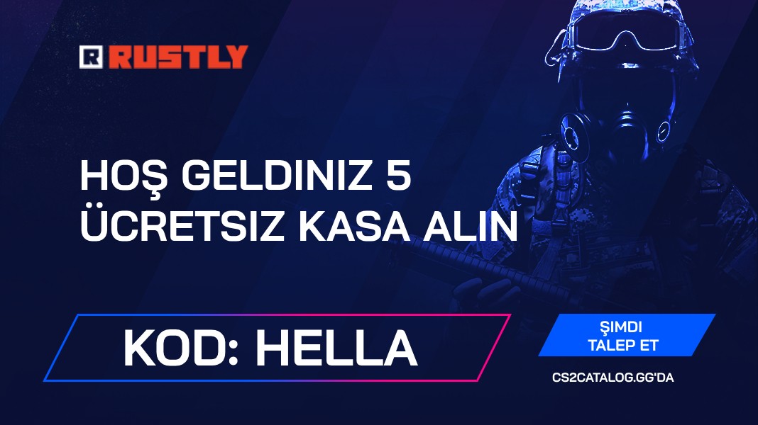 Rustly Promosyon Kodu 2024: “Hella” Kullanın ve 5 Ücretsiz Kılıf Kazanın