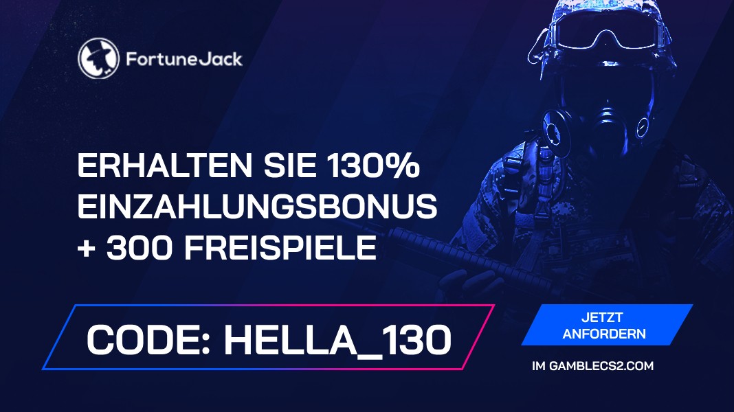 FortuneJack Promo Code 2024: Verwenden Sie “Hella_130” und erhalten Sie 130% Einzahlungsbonus + 300 Freispiele