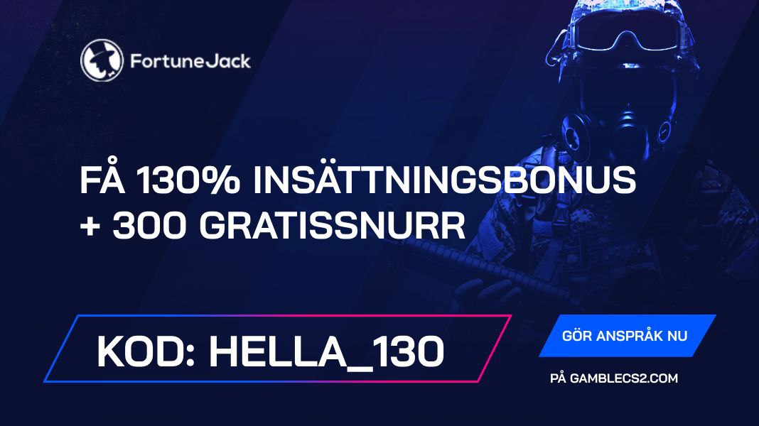 FortuneJack Kampanjkod 2024: Använd “Hella_130” och få 130% insättningsbonus + 300 gratissnurr