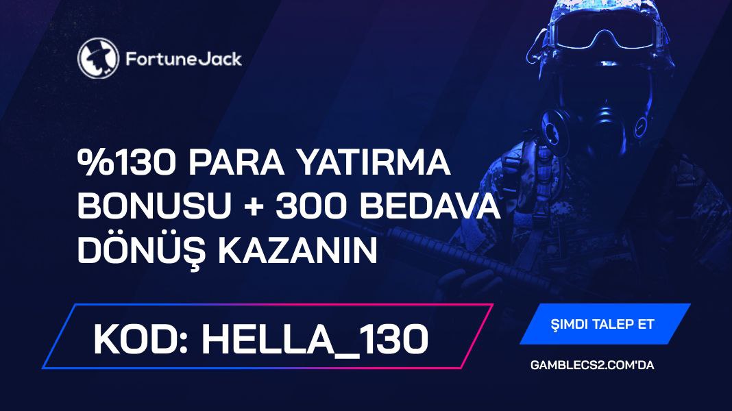 FortuneJack Promosyon Kodu 2024: “Hella_130” kullanın ve %130 para yatırma bonusu + 300 bedava dönüş kazanın